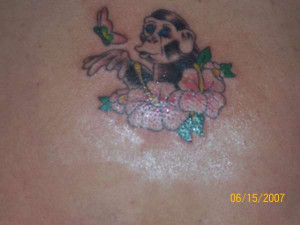 Monkey Tattoo On My Back