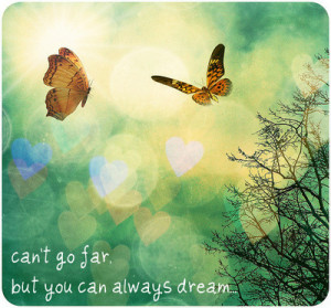 image quotes typography butterfly hearts can t go far dream sayings ...