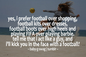 Kick you in the face with a football