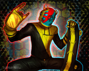 mituna, daft, punk, art, evelastina, homestuck