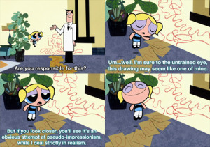 When not fighting crime and villainy, the Girls go to Pokey Oaks ...