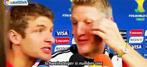 ... Bastian Schweinsteiger Germany NT Thomas Müller getout World Cup 2014