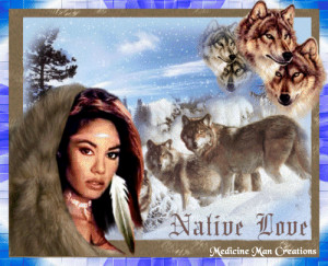 Snow Maiden Wolves Native Love-