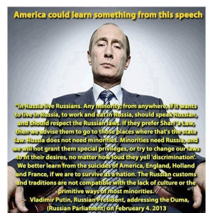 Putin telling you how it is.