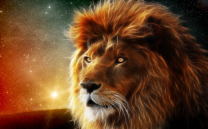 Lion Power Set a picture of a lion as