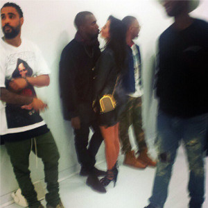Kim & Kanye at the ‘Yeezus Tour ’ Pop Up Store in Melbourne 9/9/14