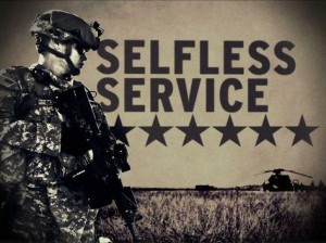 Army Values - Selfless Service More