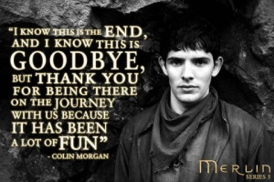 Merlin: Colin Morgan's Goodbye :( :( :(