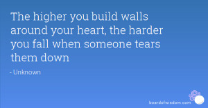 Walls around Your Heart Quotes