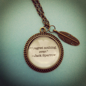 Of The Caribbean necklace that features a powerful Jack Sparrow quote ...