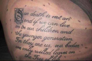 tattoo-quotes-our death is not an end