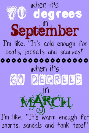 Every time the seasons change...