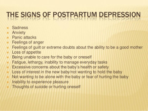 Postpartum Depression Quotes HOW IS POSTPARTUM DEPRESSION