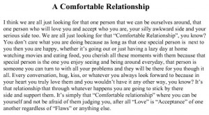 Comfortable Relationship: Quote About A Comfortable Relationship ...