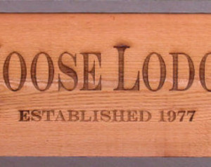Moose Lodge Sign to personalize for your lodge or camp ...