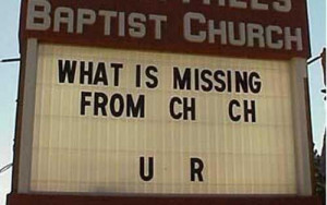 Home » Hilarious and funny church signs from around the US (7)