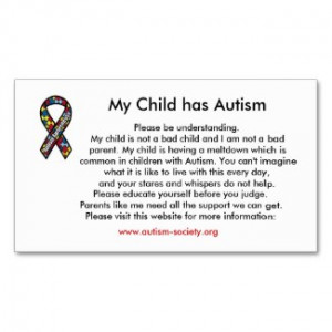 Autism Education Awareness Cards $16.95