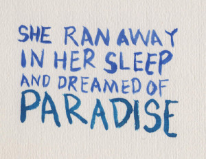 coldplay, paradise, text, words