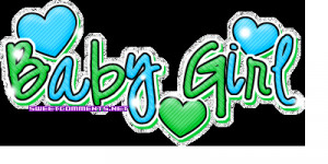 Baby Girl Hearts Glitter