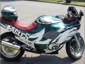 Philadelphia Eagles Inspired Motorcycle