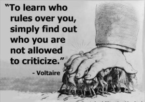 ... out who really rules over you? Find out who you can’t criticize