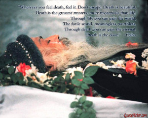 ... through death you can gain the eternal death is the door osho