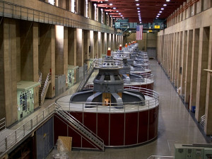 Hoover Dam Hydro Electricity Generators power California and Nevada