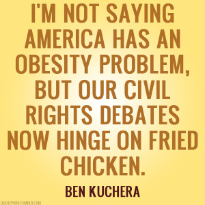 not saying America has an obesity problem…