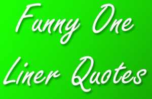 Funny One Liner Quotes