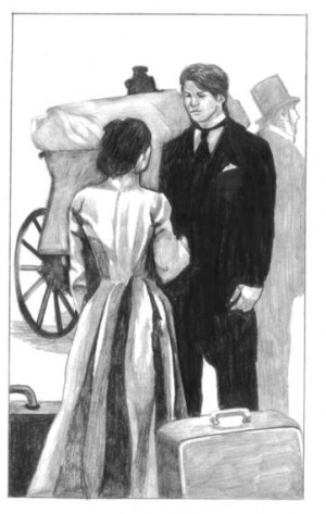 Great Expectations Pictures: Pip and Estella in front of the carriage ...