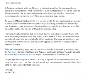 How well is Apple handling its Maps fiasco?