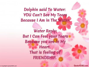 Dolphin said To Water: YOU Can’t See My Tears...
