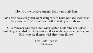 curly hair, dark, girls, hplyrikz, life, lighter, quotes, short ...