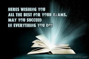All The Best For Your Exams