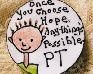 Inspirational Physical Therapy ( PT ) Retractable ID Badge Holder ...