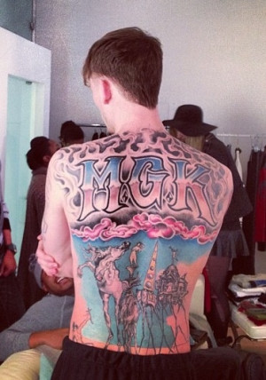 MGK's tattoos >>>
