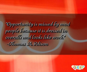 Thomas Edison Quotes Opportunity