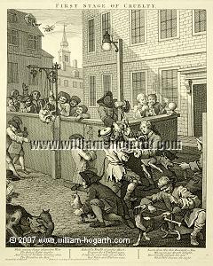 William Hogarth, Cruelty to Animals in London Streets