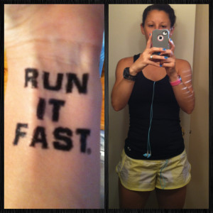 Marathon Running Tattoo Designs Selfie and a rif tattoo to