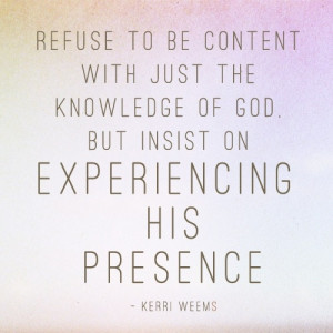 THE PRESENCE OF GOD | Quotes and such