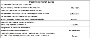 Inspirational French Quotes