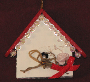 This birdhouse ornament is one of my favorites.