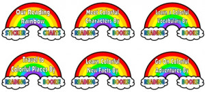 There is a separate set of these rainbows with the spelling colo u ...