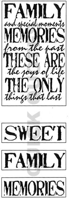 Family Quotes And Sayings For Scrapbooking - Bing Images More