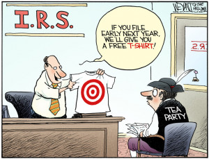 Cartoons of the day: IRS targeting Tea Party groups