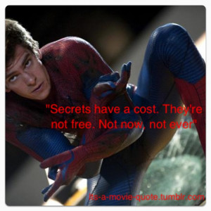 Spiderman Quotes Tumblr Man spiderman movie quote