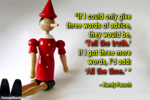 Inspirational Quote: “If I could only give three words of advice ...