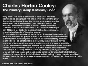 ... Glass- Self ' was a theory which was created by Charles H. Cooley