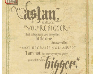 Art Print, C.S. Lewis Typogra phy, Quote Art, Chronicles of Narnia ...