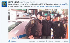 Take the New York City Police Department who tweeted this on April 22: